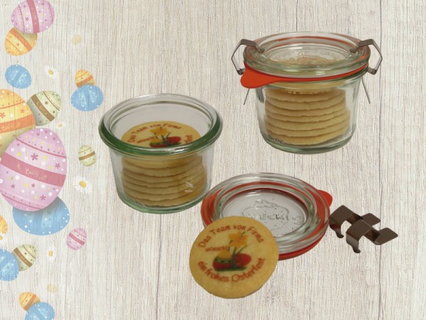 Weckglas mit 7 Keksen