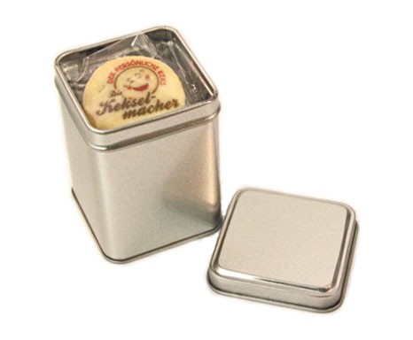 Metalldose für 10 Kekse