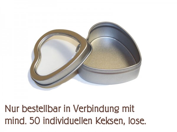 Mini-Metallherz für 5 lose Kekse