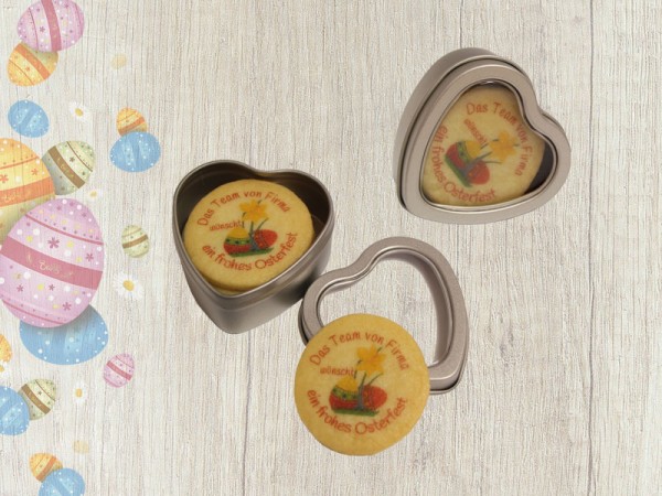 Mini-Metallherz mit 5 Keksen