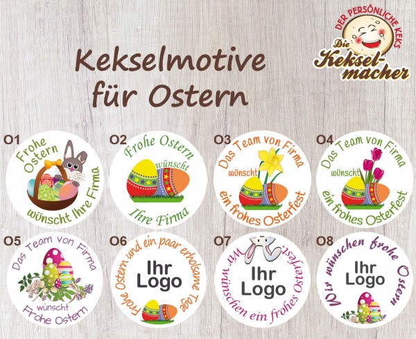 Osterkekse mit Motiv-Vorlage