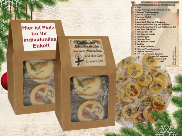 Adventskalender mit christlichen Motiven